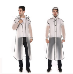 Luca - Erleben Sie Komfort im Regen mit dieser Unisex-Regenjacke in Durchsichtig
