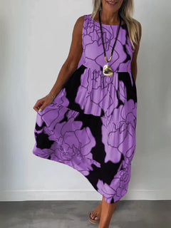 Joleen - Kleid - Ärmellos in Lila