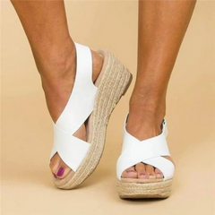 Corina™ | Orthopädische Ledersandalen aus hochwertigem Material in Weiß