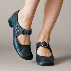Annelore | Neuer Stil Damenschuhe Einzelne Schuhe – Bequem und Elegant in Dunkelblau