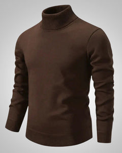 Bernd | Herren Klassischer Rollkragenpullover in Braun
