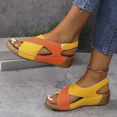 Damen Atmungsaktive Sandalen | Stylisch und Bequem für Sommerschuhe in Orange