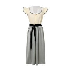 Damen Elegantes Trachtenkleid | Dirndl Kleid für Festliche Anlässe in Weiß