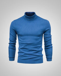 George | Herren Slim Fit Rollkragenpullover in Blau