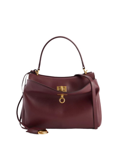 Isabella | Klassische Handtasche für Damen stilvoll in Weinrot