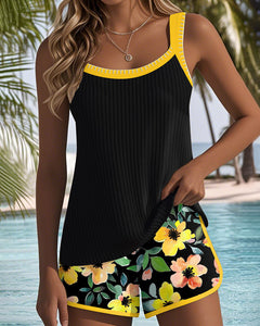 Sabrina | Klassisch Tankini in Gelb