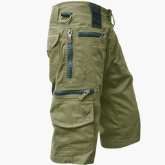 Robuste Cargoshorts für Herren - Ideal für Abenteuerreisen in Grün