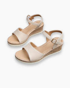 Damen Wedge Sandalen | Bequem in Beige