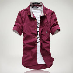 Ben | Mason Signature Button-Up Hemd für stilbewusste Herren in Rot