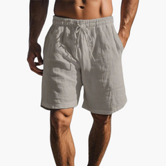 Badeshorts mit Kordelzug für Herren - bequem & leicht in Grau