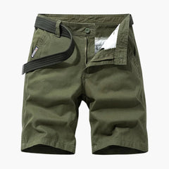 Cargoshorts mit Gürtel - für Herren im taktischen Utility Stil in Armygrün