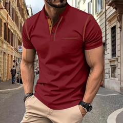 Thiago - Eleganter Herren Polo für jeden Anlass in Rot