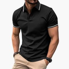Fabian | Stilvolles Poloshirt in Schwarz