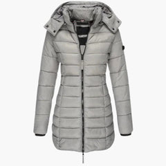 Hanna | Elegante Daunenjacke Luxus in Grau