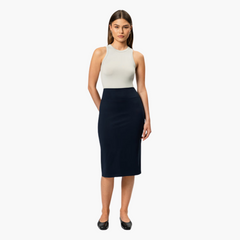 Eleganter Midirock für Damen – vielseitig & stilvoll in Blau