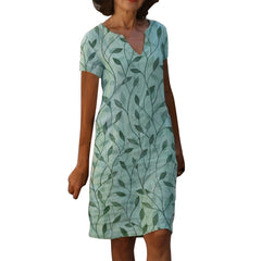 Kendal - Midi-Kleid mit V-Ausschnitt für Damen in Grün