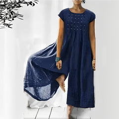 Melva - Eleganter und lockerer Jumpsuit für Frauen in Blau
