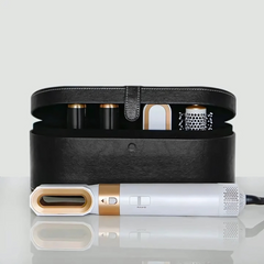 5-in-1-Stylingbürste für alle Haartypen – Trocknen, Glätten, Locken und Volumengeben mit anspruchsvollem Design und 5 austauschbaren Spitzen in Goldweiß