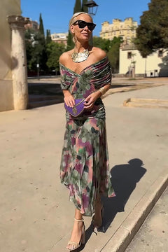 Clara | Elegantes Maxikleid für besondere Anlässe Damen in Blütenpracht