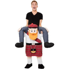 Unisex Halloween Aufsitz-Kostüm | Illusionsdesign & Einteiler in Kilt