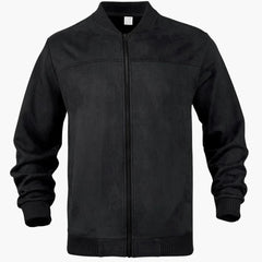 Bomberjacke mit Reißverschluss für Herren - Klassisches Design in Schwarz
