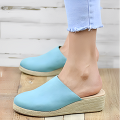 Cassarah - Elegante Sommer-Keilsandalen für Damen in Blau