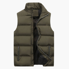 Bequeme Herren Bodywarmer Weste - Luxuriös & Vielseitig in Armeegrün