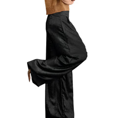Bailee - Elegante weite Hose mit weitem Bein in Schwarz