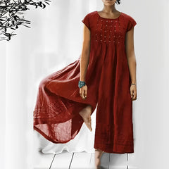 Melva - Eleganter und lockerer Jumpsuit für Frauen in Rot