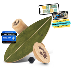 Surfin Balance Board in Blattgrün