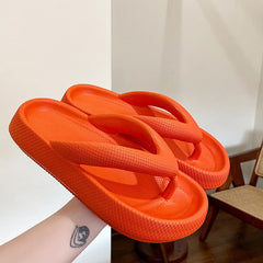 Pura® | Outdoor Seaside Beach Flip-Flops mit dicker Sohle in Orange