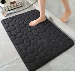 AquaGuard Absorbierende Badezimmermatte in Schwarz