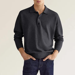 Bernardo | Klassisches Polohemd in Schwarz