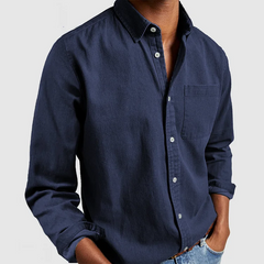 Max | Premium Casual Hemd in Marineblau