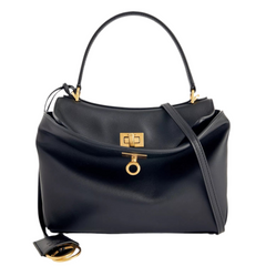 Isabella | Klassische Handtasche für Damen stilvoll in Schwarz