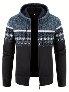 Arnold - Warme Strickjacke in Blau