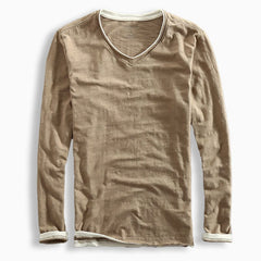 Frederick | Premium Langarmshirt in Braun