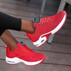 Lana - belüftete Barfußschuhe in Rot