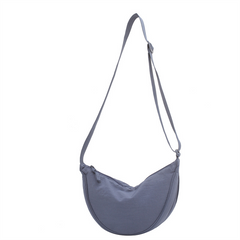 Eliana - Elegante Halbmond-Umhängetasche in Blau