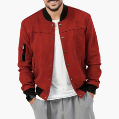 Nils | Stylische Bomberjacke für Herren in Rot