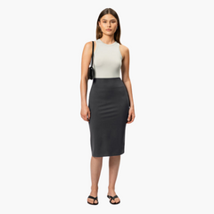 Eleganter Midirock für Damen – vielseitig & stilvoll in Grau