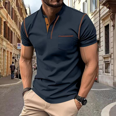 Thiago - Eleganter Herren Polo für jeden Anlass in Dunkelblau