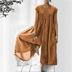 Melva - Eleganter und lockerer Jumpsuit für Frauen in Braun
