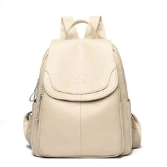 Kristlaug | Eleganter und leichter Rucksack in zartem Weißton in Beige