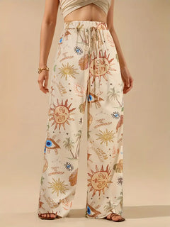 Helena | Boho-Flare-Hosen in Mehrfarbig