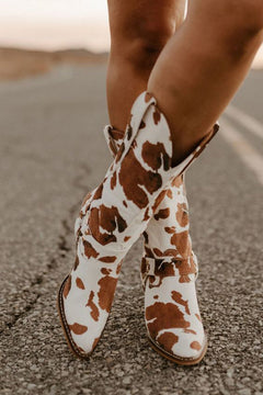 Elegante Stilvolle Cowboystiefel Für Damen | Bequem in Braun