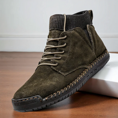 Bergmann Wildleder Schuhe in Grün