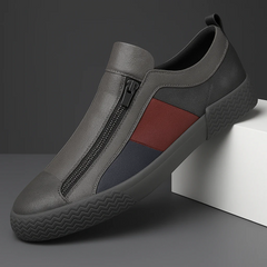 Avaron Leder Sneakers in Dunkelgrau