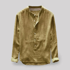 Bennett - Klassische Oxford Herrenbluse in Gelb