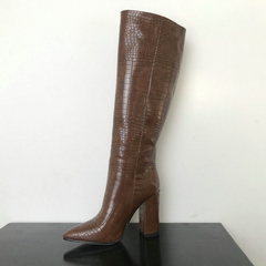 Kameron - Große und klobige Stiefel für Frauen in Braun
